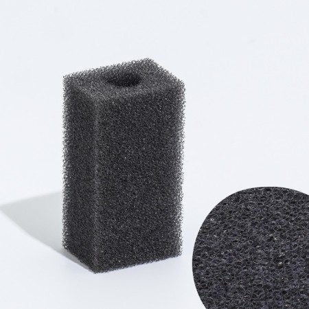 Rectangular sponge for the filter, series F, 3 x 3.5 x 7 cm, gray