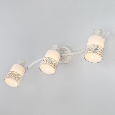 Silvia 3x40W lamp E14 white, gold-2