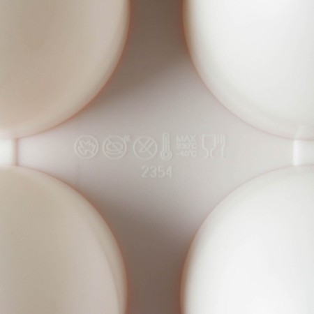 Form for mousse desserts and baking konfinetta "balls", 29.7 × 17.4 × 3.7 cm, 8 cells, white color-4