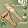 Gift set "Naturalness", 2 items: massage, massage comb, color "Light wood"