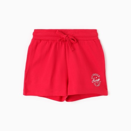 Shorts for girls, raspberry color, height 98 cm