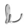 Hook furniture tundra TKD026, two -rod, chrome