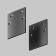 Potsevaya plug 2 pcs Gravity invoice, black
