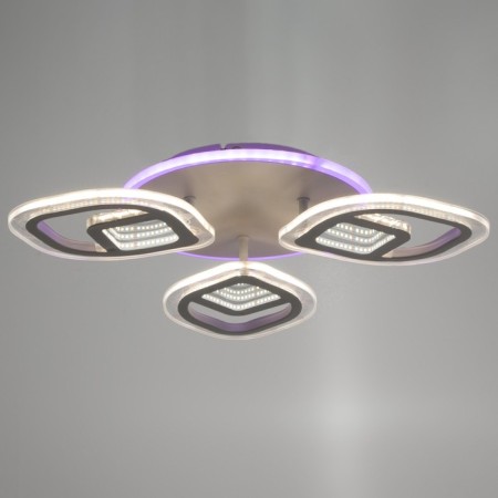 Chandelier with PDU 1146/3WT LED 81W 3000-6000k+Baster base Dimmer white 50x50x9 cm Bayerlux 52507-1