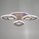 Chandelier with PDU 1146/3WT LED 81W 3000-6000k+Baster base Dimmer white 50x50x9 cm Bayerlux 52507