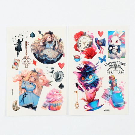 Translated tattoos "Country of Wonders", 2 sheets-1