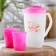 Set of drinking "Oasis", 5 items: jug 1.5 l, 4 glasses 200 ml, 17 × 13 × 20 cm, color mix