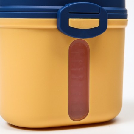 Container for storage of baby food "Crown", 360 gr., Yellow color-13