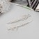 Hair invisibility "Ebba" (set 2 pcs) heart, 6 cm, silver