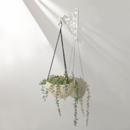Bracket for suspended pots, plastic, white-9