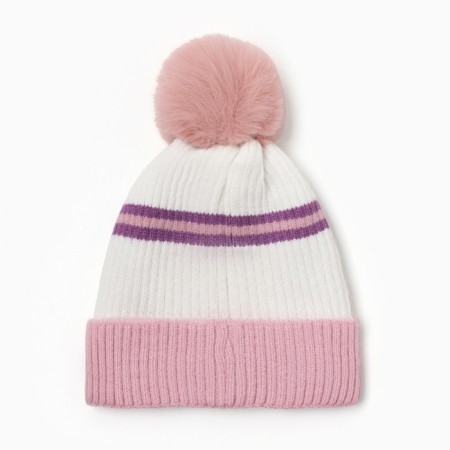 Children's hat Minaku, central pink, district 48-50-2
