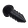 Rifle eyes with plugs, set of 50 pcs., Size 1 pc. - 0.6 cm, black color