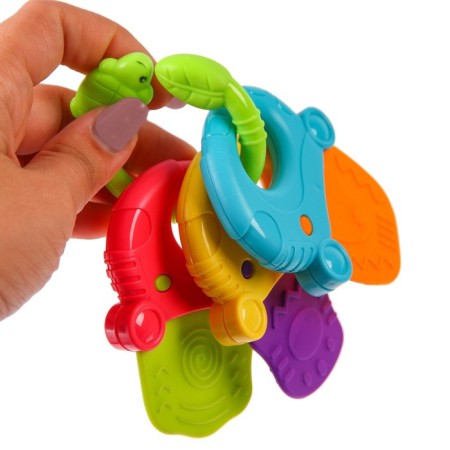 The rattle-prize-player “Keys on the ring”, with elastic details, Kroshka I-2