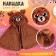 Carnival New Year's cape "Deer", height 104-128 cm, brown