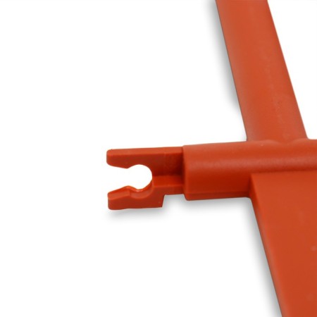 Decorative fence, 36 × 42 cm, plastic, terracotta-6