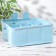 Storage basket with handles of the share "Bear", 9 cells, 28 × 28 × 11 cm, blue color