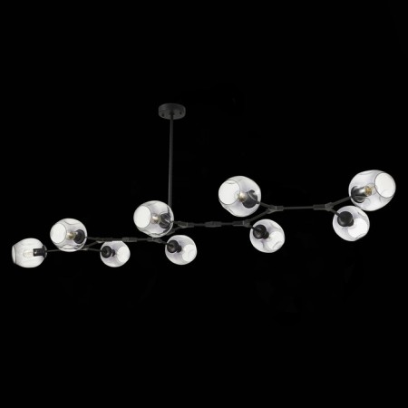 Suspended EVOLUCE lamp. Sle154843-09. Rametto. 9x40 watts, E27, 233x82x33 cm, black color-3
