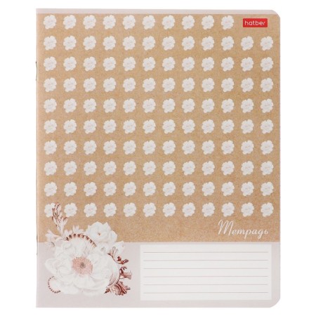 Notebook 18 sheets in the "Tenderness" line, cover covered paper, block 65 g/m2, mix-6