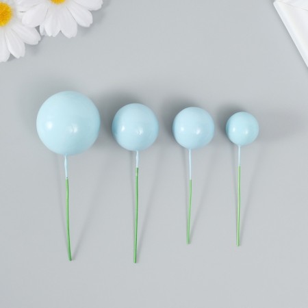 Decor for creativity "Blue Balls" d = 2; 3; 3.5 and 4 cm set 20 pcs-2