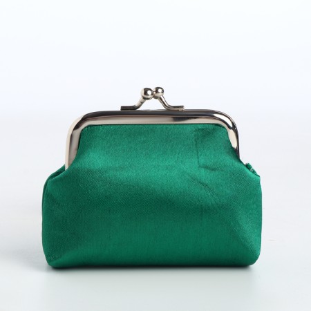 Women's wallet on the farmar, green color-1