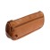 School pencil case with zipper, leatherette, 2 departments, mix