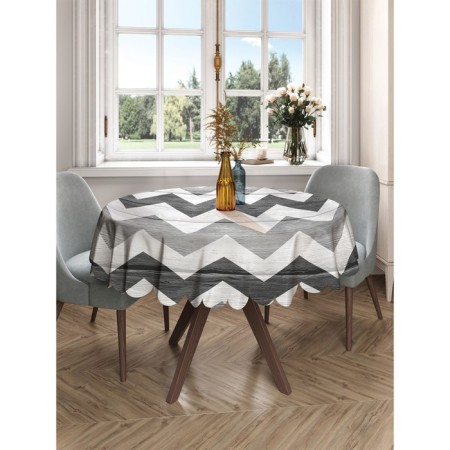 The tablecloth “Zigzag from the past”, round, Saten, d = 150 cm-2