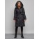 Coat insulated winter female, size 48, black color
