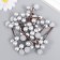 Decor "Bangs with Balls" silver 4.5 cm