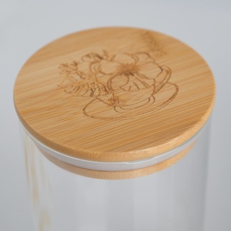Bank for storage "Flowers", 600 ml-2
