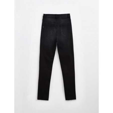 Women's jeans with an unprocessed edge Conte Elegant Skinny, size m, color Washed Black-5
