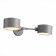 Wall lamp EVOLUCE. Sle183701-02. Gemento. 2x60 watts, E14, 51x12 cm, gray color