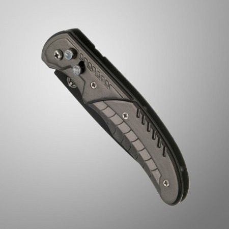 Folding knife, automatic "mi" steel - 420, handle - aluminum, 20 cm-1