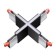 Connector (x-shaped) over, black color