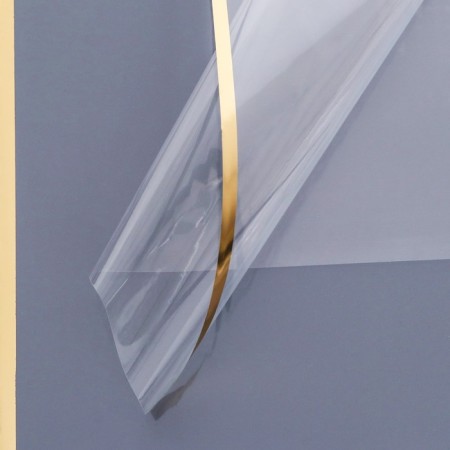 Film for flowers with embossing, 57 x 57 cm, Kant Golden