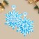 Volume postcard "Snowflake", 12.2 x 16.4 cm, New Year