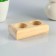 Wooden candlestick for 2 candles "rectangular", array, 11 × 6 × 3 cm