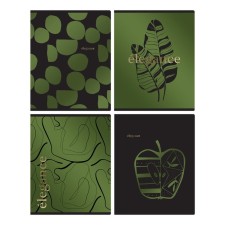 Notebook of 48 sheets in the Elegance cage, cover coated cardboard, metallized panton, foil embossing, offset unit, mix