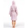 Terry robe for a girl, height 134-140 cm, lilac color