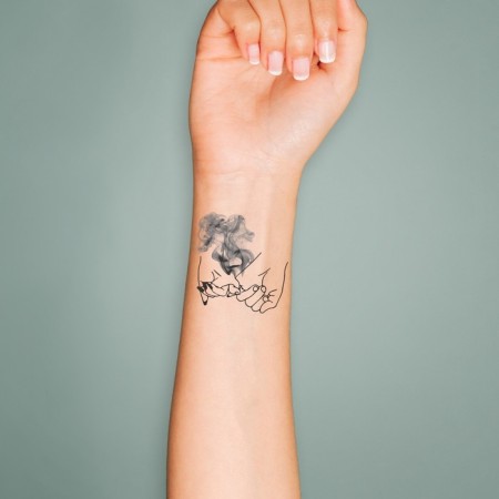 Black Tattoo on the body "Blagily.-2