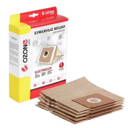 P-01 ozone-paper bags for a vacuum cleaner, 5 pcs