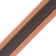 Two-layer collar 66 x 3.5 cm, Osh 50-60, brown-red