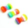 Dog toy "Soft bone", 15 cm, rainbow coloring