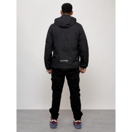 Sports male jacket, size 52, black color-8