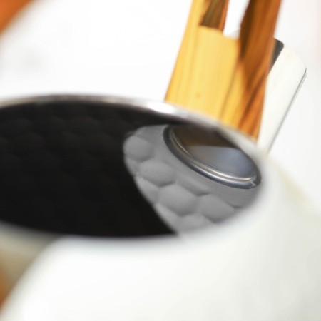 A kettle with a stainless steel whistle Magistro Heat, 3 L, TRS, Induction, Soft-Touch pen, white color-12