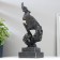 Souvenir Polystone "Male Face - Silence" Blaged Copper 34x12x11 cm