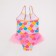 Baby Punky Minaku swimsuit with a bandage, pink color, height 122-128