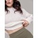 Female jumper made of yarn with cotton CONTE Elegant, size L, color White