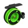 Inertial coil, metal plastic, diameter 5 cm, guide fishing lines, black-salad, 601d
