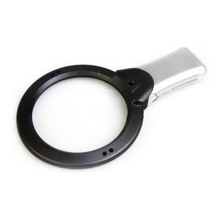 A desktop magnifier with a handle and backlight VEBER MG1713-1, 2X-4X, diameter 100 mm