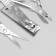 Manicure set "reptile", 6 items, in case, red color